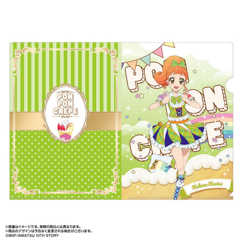 『アイカツ!』あかりGeneration×マリオンクレープ A4クリアファイルセット 藤原みやび&栗栖ここね