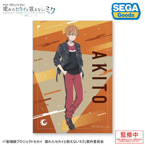 『劇場版プロジェクトセカイ 壊れたセカイと歌えないミク』A3クリアポスター Vivid BAD SQUAD 6個入りBOX