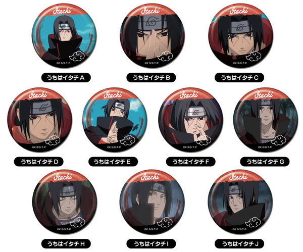 NARUTO ナルト　缶バッジ　うちはイタチ NARUTO-ナルト- 疾風伝』メモリーCANバッジ うちはイタチBOX 10