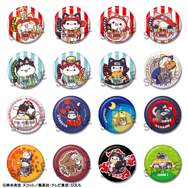 『NARUTO-ナルト-』MEGA CAT PROJECT ニャルト! 缶バッジコレクション 16個入りBOX
