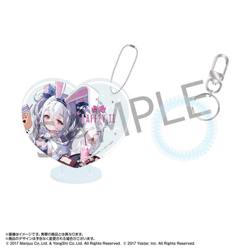 『アズールレーン』ぴくりあアクキー&スタンド+コイルブレスレット ラフィーII(バニーガール)