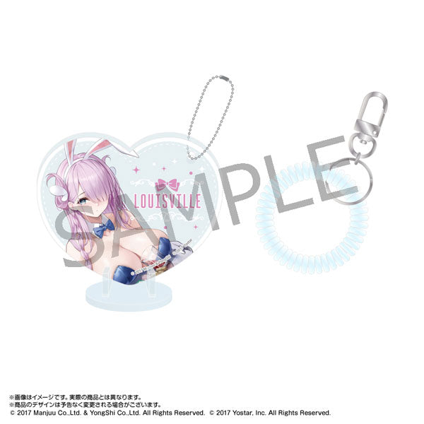 『アズールレーン』ぴくりあアクキー&スタンド+コイルブレスレット ルイビル(バニーガール)