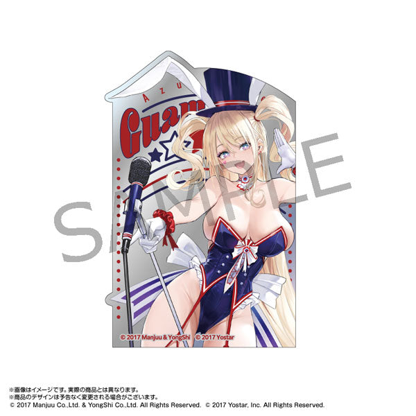 『アズールレーン』パブミラー風ステッカー グアム(バニーガール)