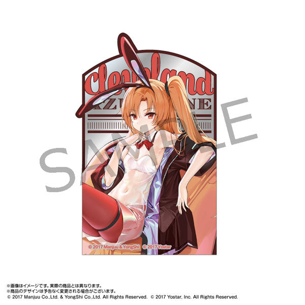 『アズールレーン』パブミラー風ステッカー クリーブランド(バニーガール)