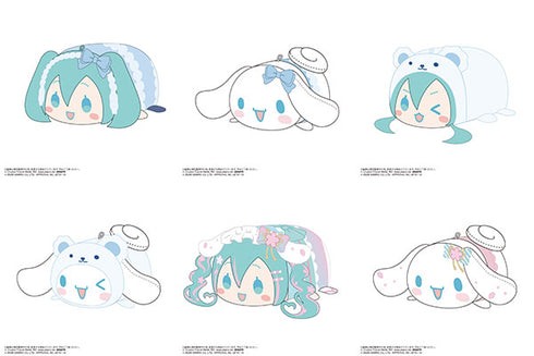 『初音ミク×シナモロール』ぽてコロマスコット4 6個入りBOX