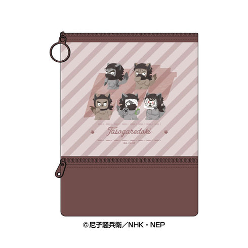 "Nintama Rantarou" Animal Fourze Clear Pouch (5) Twilight
