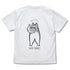 『ハマジ』ハスキー KAWAII Tシャツ / シルバー&ホワイト【202405再販】