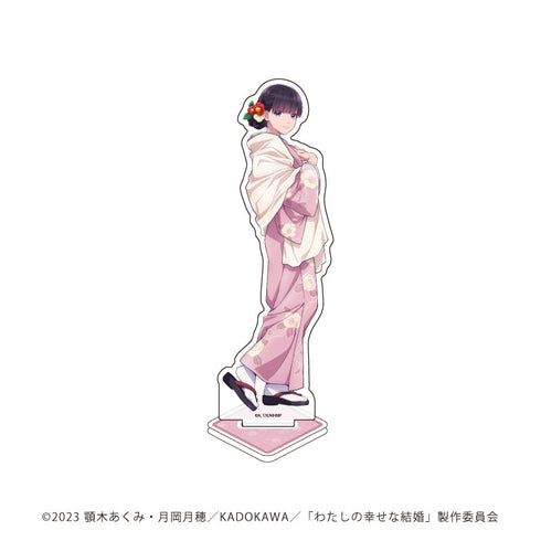 『わたしの幸せな結婚』ホログラムアクリルスタンド01/斎森 美世 椿ver.(描き下ろしイラスト)