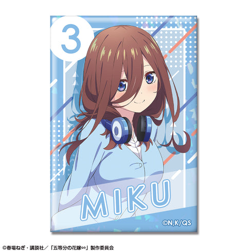 『五等分の花嫁∽』ホログラム缶バッジ デザイン05(中野三玖/A)