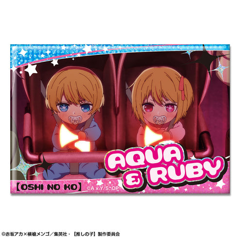 《【推子】》全息圖徽章 設計10(Aqua & Ruby)【202405再版】