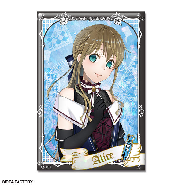 『スペードの国のアリス ~Wonderful Black World~』ホログラム缶バッジ デザイン01(アリス=リデル)【202404再販】