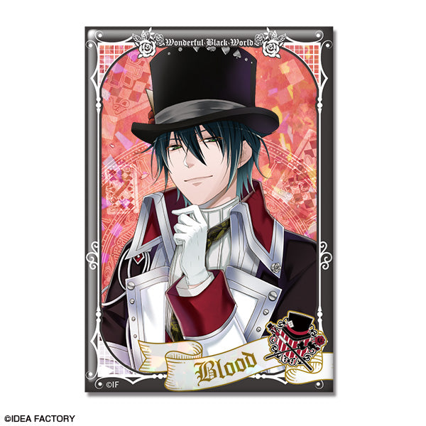 『スペードの国のアリス ~Wonderful Black World~』ホログラム缶バッジ デザイン08(ブラッド=デュプレ)【202404再販】