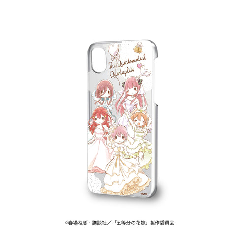 『五等分の花嫁』ハードケース(iPhoneX/XS兼用) 02/集合デザイン 花嫁ver.(グラフアート)