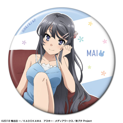 『青春ブタ野郎はゆめみる少女の夢を見ない』缶バッジ デザイン01(桜島麻衣/A)