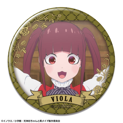 『死神坊ちゃんと黒メイド』缶バッジ デザイン07(ヴィオラ)