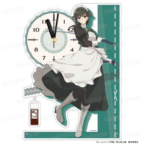『君は冥土様。』描き下ろし アクリル置時計【雪(メイド服)】【202506再販】