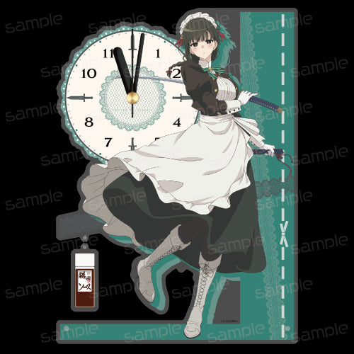 『君は冥土様。』描き下ろし アクリル置時計【雪(メイド服)】【202506再販】