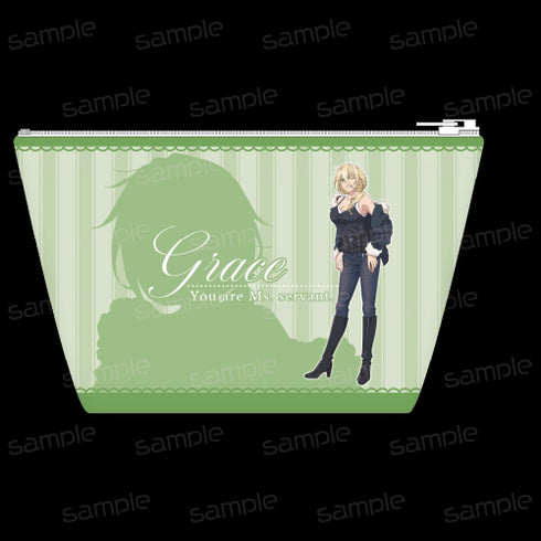 『君は冥土様。』合皮舟形ポーチ【グレイス】