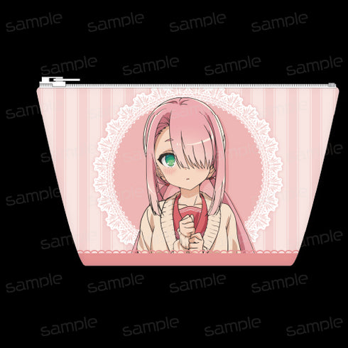 『君は冥土様。』合皮舟形ポーチ【日陰ナカ】