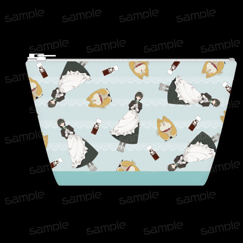 『君は冥土様。』合皮舟形ポーチ【雪&あげもち太郎】