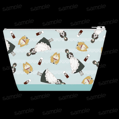 『君は冥土様。』合皮舟形ポーチ【雪&あげもち太郎】