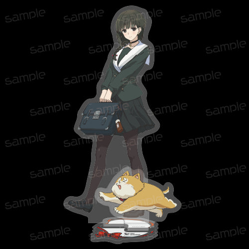 『君は冥土様。』描き下ろし アクリルスタンド&缶バッジセット【雪&あげもち太郎】