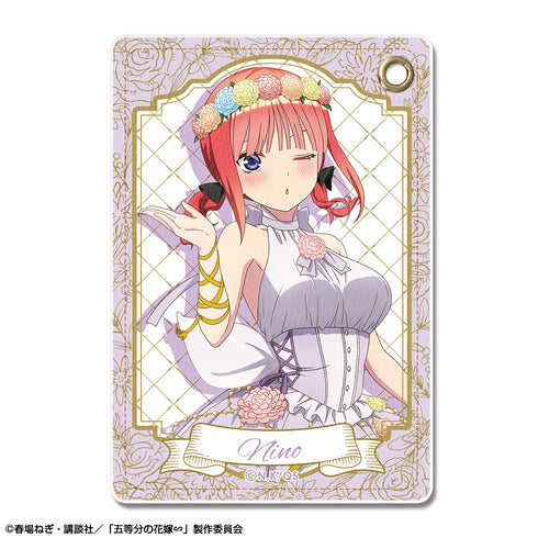 『五等分の花嫁∽』レザーパスケース デザイン02(中野二乃/花の妖精ver.)【描き下ろし】