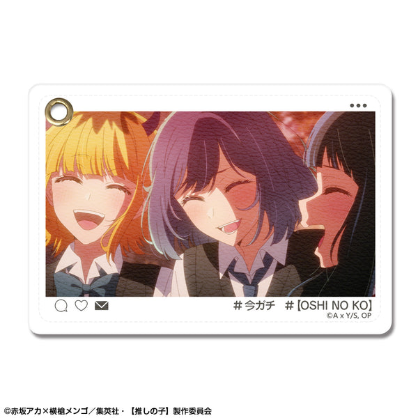『【推しの子】』レザーパスケース Ver.2 デザイン09(MEMちょ&黒川あかね&鷲見ゆき)