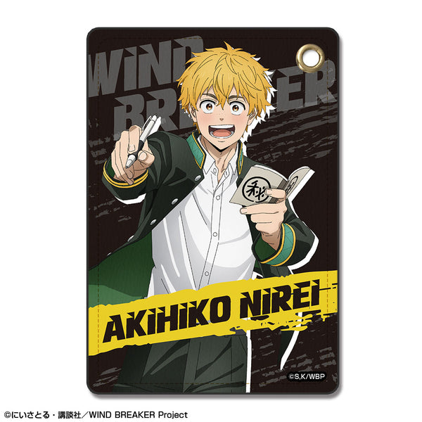 "WIND BREAKER" Leather Pass Case, Design 02 (Akihiko Yui)