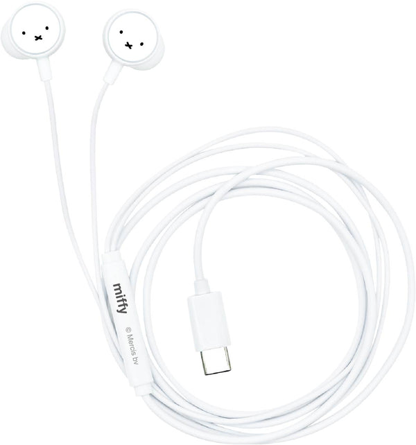 『ミッフィー』リモコンマイク付きUSB Type-C ステレオイヤホン/ミッフィー