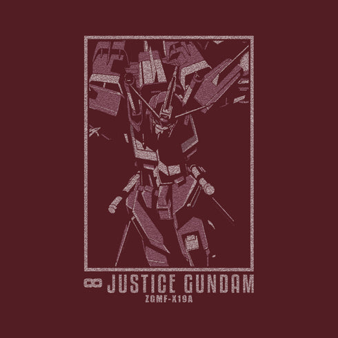『機動戦士ガンダムSEED DESTINY』インフィニットジャスティスガンダム Tシャツ BURGUNDY