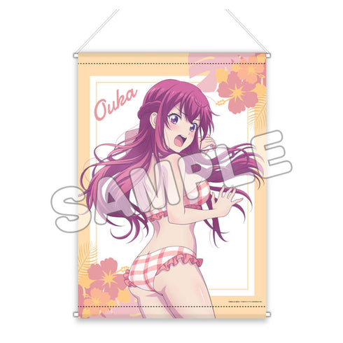 『女神のカフェテラス』描き下ろしB2タペストリー 幕澤桜花(水着)