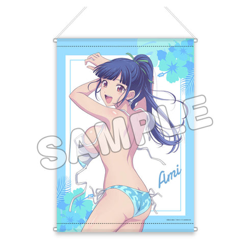 『女神のカフェテラス』描き下ろしB2タペストリー 鶴河秋水(水着)