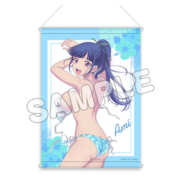 『女神のカフェテラス』描き下ろしB2タペストリー 鶴河秋水(水着)