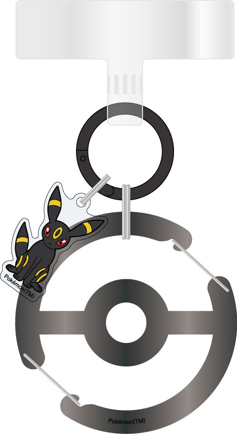 『ポケットモンスター』マルチリングプラス クリアカラビナ付き/ブラッキー