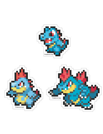 『ポケットモンスター』モバイルステッカー ワニノコ&アリゲイツ&オーダイル
