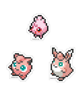 『ポケットモンスター』モバイルステッカー ププリン&プリン&プクリン