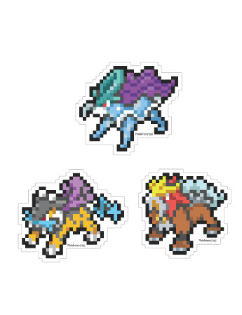 『ポケットモンスター』モバイルステッカー ライコウ&エンテイ&スイクン