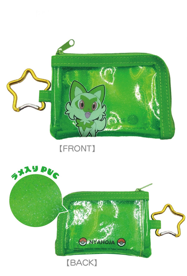 『ポケットモンスター』クリアコインケース グリーン(ニャオハ)