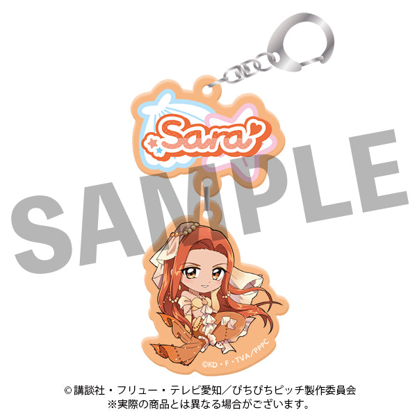 『マーメイドメロディーぴちぴちピッチ』2 連アクリルキーホルダー 07 沙羅【マーメイドウエディング ver.】