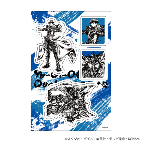 『遊☆戯☆王デュエルモンスターズ』PETANTシール 02/海馬瀬人&オベリスクの巨神兵(墨絵イラスト)