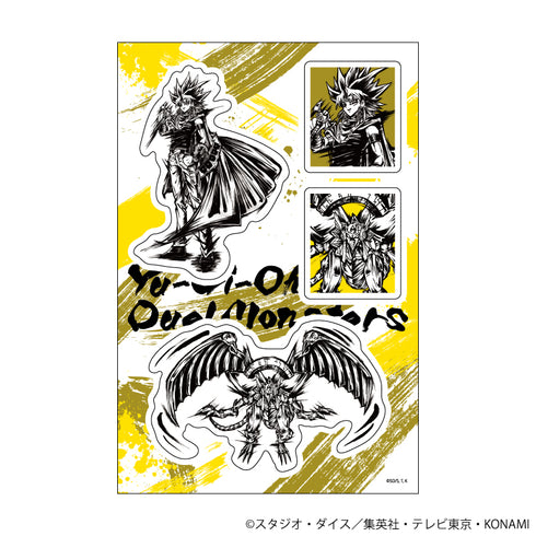 『遊☆戯☆王デュエルモンスターズ』PETANTシール 03/闇マリク&ラーの翼神竜(墨絵イラスト)