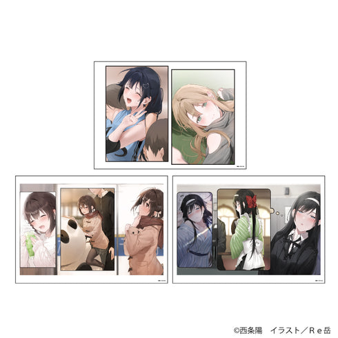 『わたし、二番目の彼女でいいから。』REPLICA GENGA 3枚セット 01/口絵デザイン(公式イラスト)