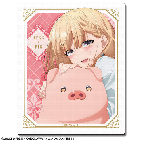 『豚のレバーは加熱しろ』ラバーマウスパッド デザイン03(ジェス&豚)