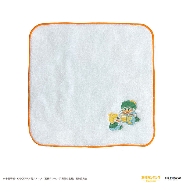 『王様ランキング 勇気の宝箱』キャラクター刺繍ハンドタオル 1(ボッジとダイダ)