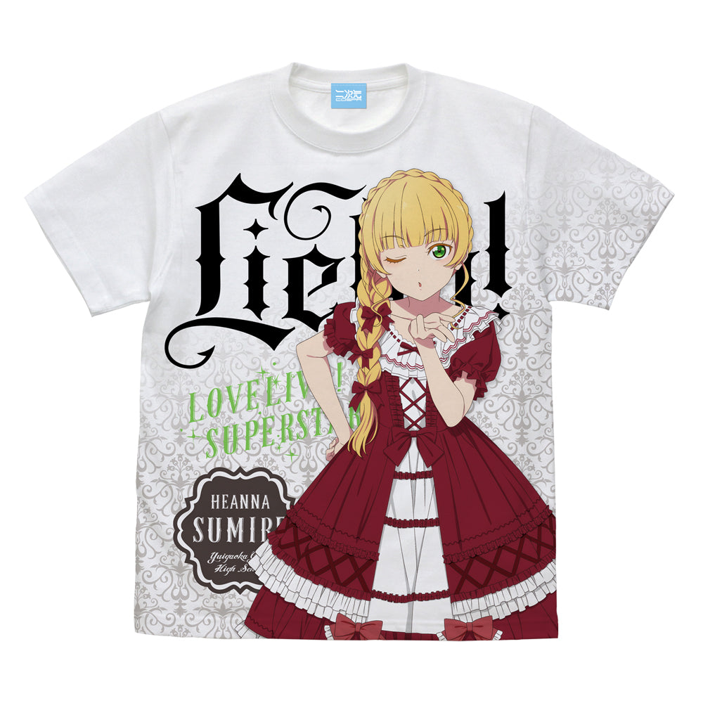 『ラブライブ!スーパースター!!』描き下ろし 平安名すみれ フルグラフィックTシャツ ロリータファッション Ver.