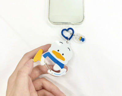 『サンリオキャラクターズ』マルチリングプラス カラビナ付き あひるのペックル