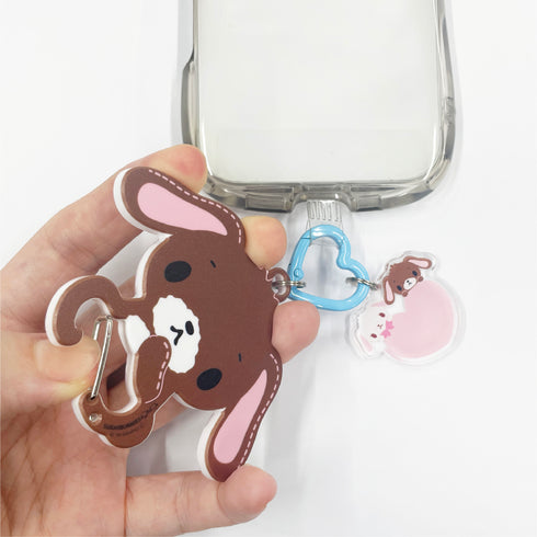 『サンリオキャラクターズ』マルチリングプラス カラビナ付き くろうさ