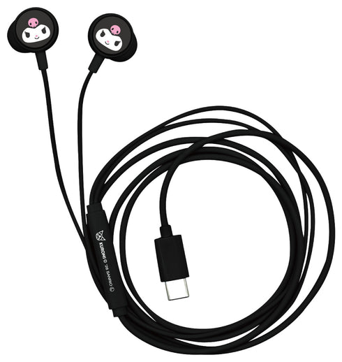 『サンリオキャラクターズ』リモコンマイク付きUSB Type-C ステレオイヤホン クロミ