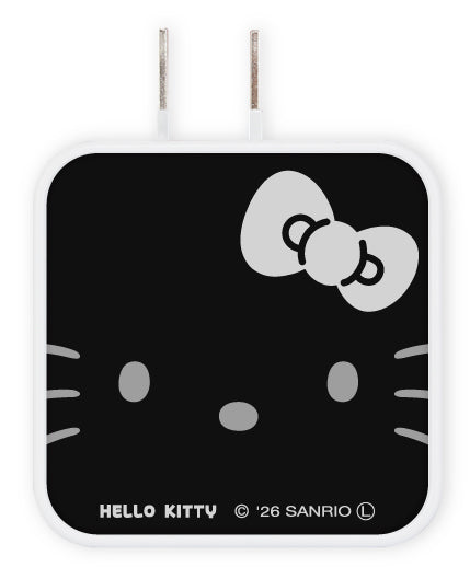 『サンリオキャラクターズ』USB/USB Type-C ACアダプタ ブラック